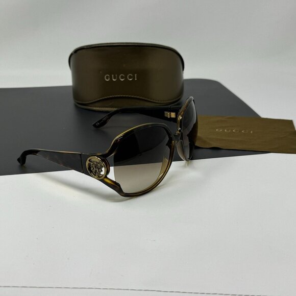 GUCCI Sunglasses Butterfly Tortoise shell GG 3061/S Italy 1934 Knight Logo main image 8